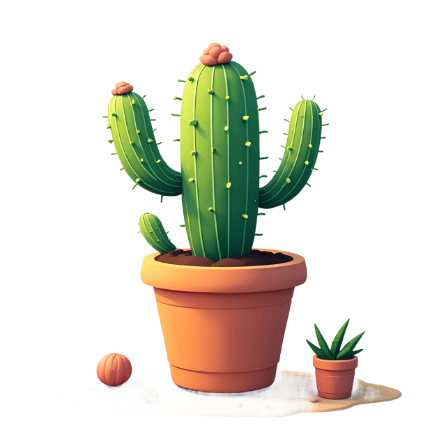 Free transparent PNG: Cactus in Pot  Desert Plant Clipart, free downloadable png