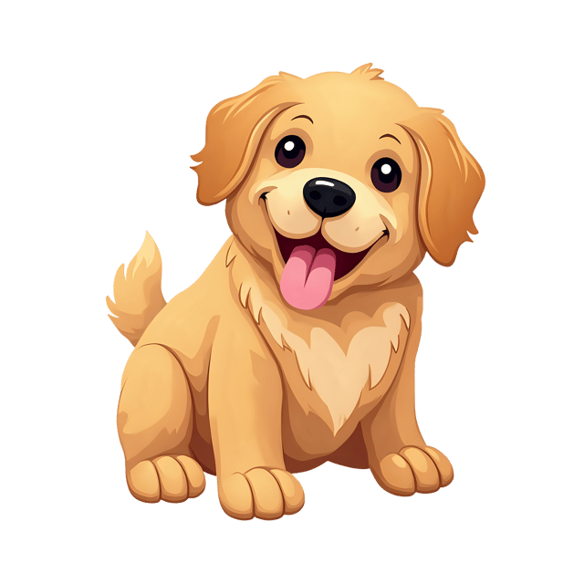 Free transparent PNG: Golden Retriever Dog PNG Clipart  Ideal for Pet Projects, Designs  Decor