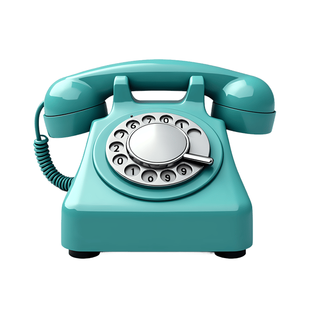 Free transparent PNG: Teal Push Button Phone  Retro Communication Clipart, free png download