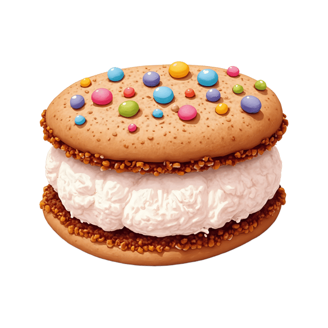Free transparent PNG: Ice Cream Sandwich  Sweet Treat Clipart, free downloadable png