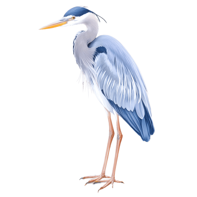 Free transparent PNG: Heron Bird PNG with Transparent Background for Artistic and Craft Projects