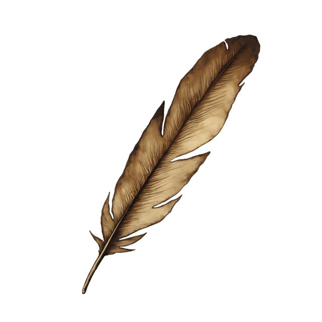 Free transparent PNG: Vintage Writing Feather with Calligraphy Script  Free PNG Download