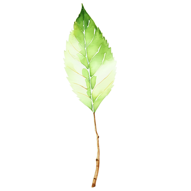 Free transparent PNG: Birch Leaf Transparent Watercolor Illustration – PNG File for Art, Craft and Design