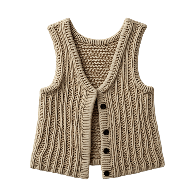 Free transparent PNG: Knitted Vest PNG Clipart  Ideal for Fashion Design  Crafts