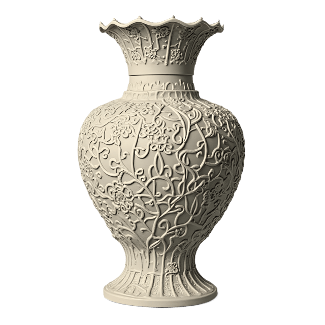 Free transparent PNG: Edwardian Lace Vase  Elegant Decorative Clipart, free transparent png download