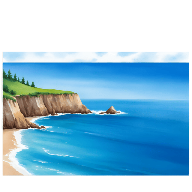 Free transparent PNG: Oceanscape with Transparent Background PNG