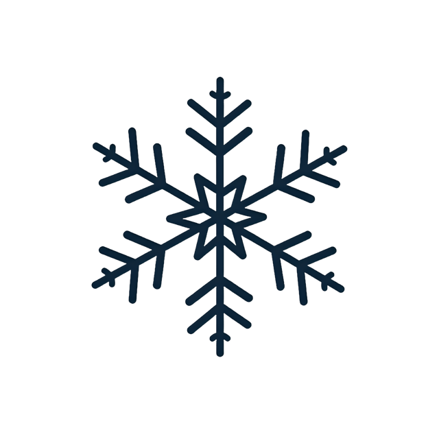 Free transparent PNG: Minimalist Modern Snowflake PNG Clipart  Perfect for Holiday Design  Decor
