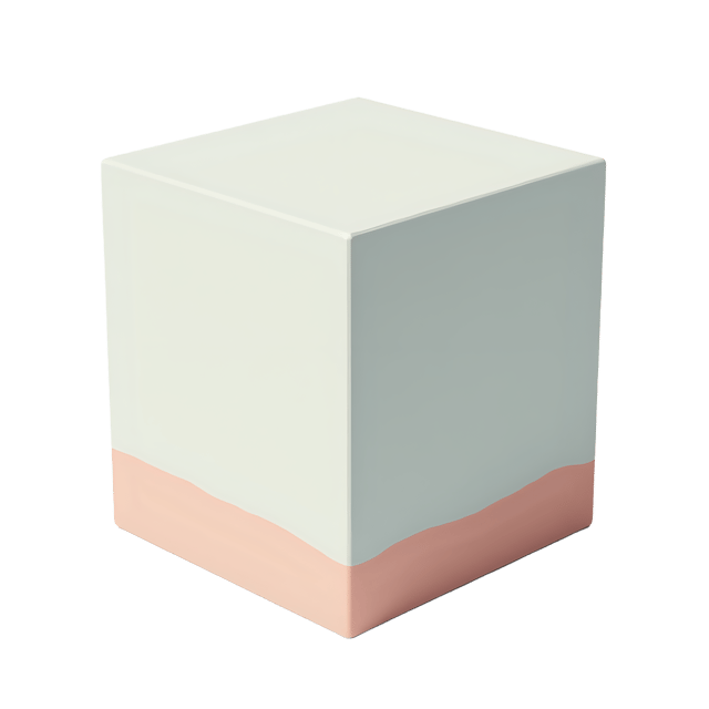 Free transparent PNG: White Cube with Pastel Accents PNG for Nursery and Crafting Projects