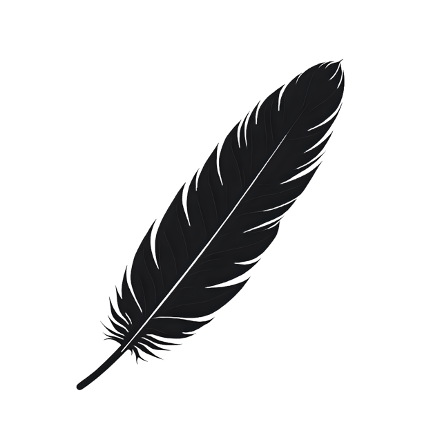 Free transparent PNG: Crow Feather Silhouette  Free Downloadable PNG Clipart