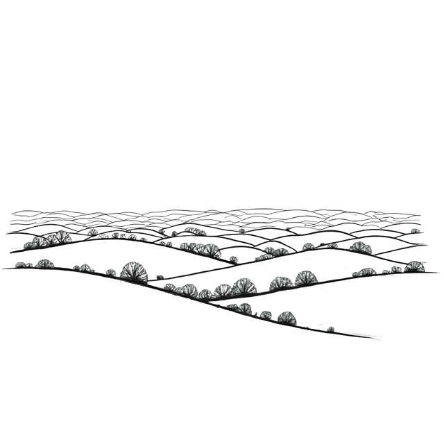 Free transparent PNG: Rolling Hills Country Landscape PNG with Transparent Background