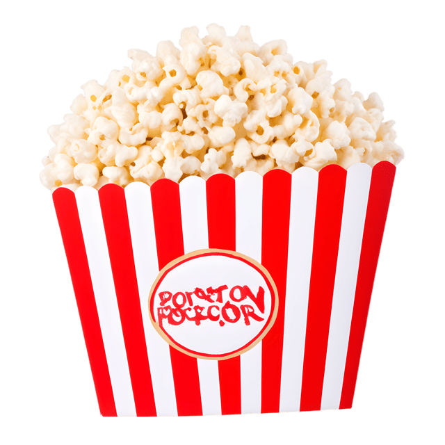 Free transparent PNG: Small Cardboard Popcorn Tub PNG with Transparent Background for Movie Night