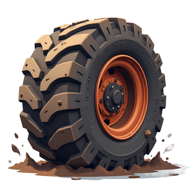 Free transparent PNG: Muddy Truck Wheel  Heavy Duty Machinery Clipart, free downloadable png