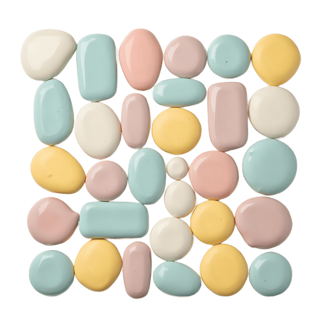 Free transparent PNG: Pastel Ceramic Tesserae PNG Clipart  Ideal for Crafts  Artistic Projects