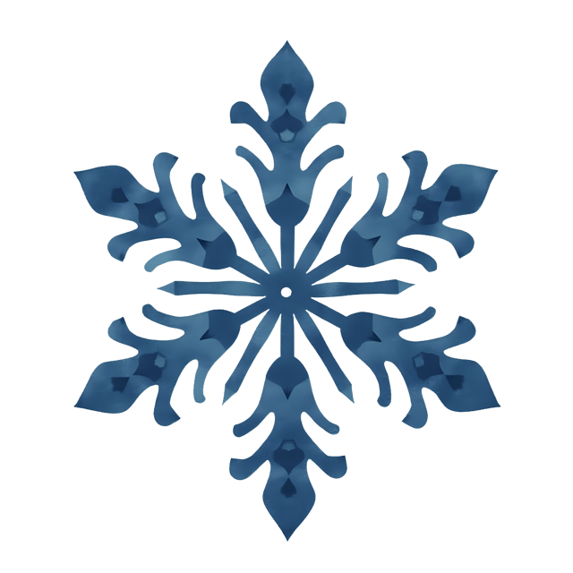 Free transparent PNG: Geometric Snowflake PNG  Bold Vector Design for Decor  Crafts