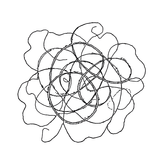 Free transparent PNG: Curved Line Tangle with Ink Texture  Handmade Art Clipart, free download png