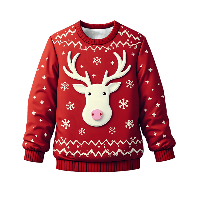 Free transparent PNG: Cozy Christmas Sweater PNG Clipart  Perfect for Holiday Designs  Crafts