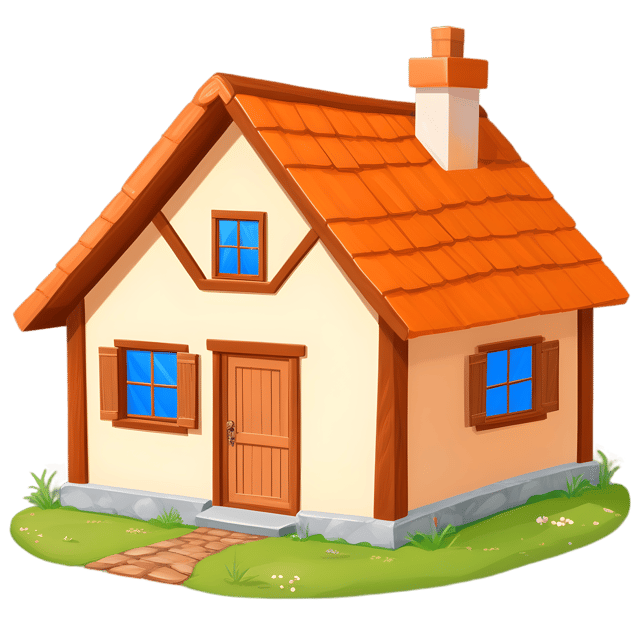 Free transparent PNG: Humble Cottage in Quiet Countryside PNG Transparent Background