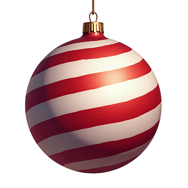 Free transparent PNG: Striped Holiday Ornament  Festive Clipart, free transparent png download