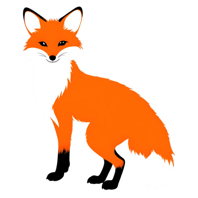 Free transparent PNG: Elegant Fox with Bushy Tail Transparent Background PNG
