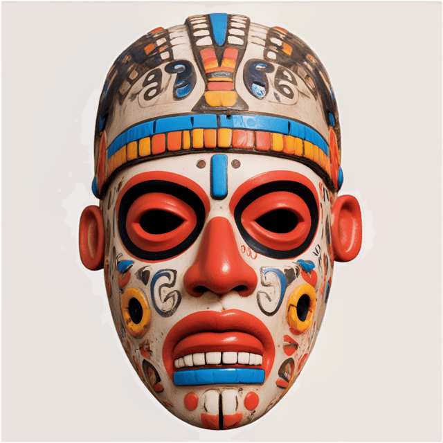Free transparent PNG: Aztec Mask PNG with Transparent Background for Art and Design