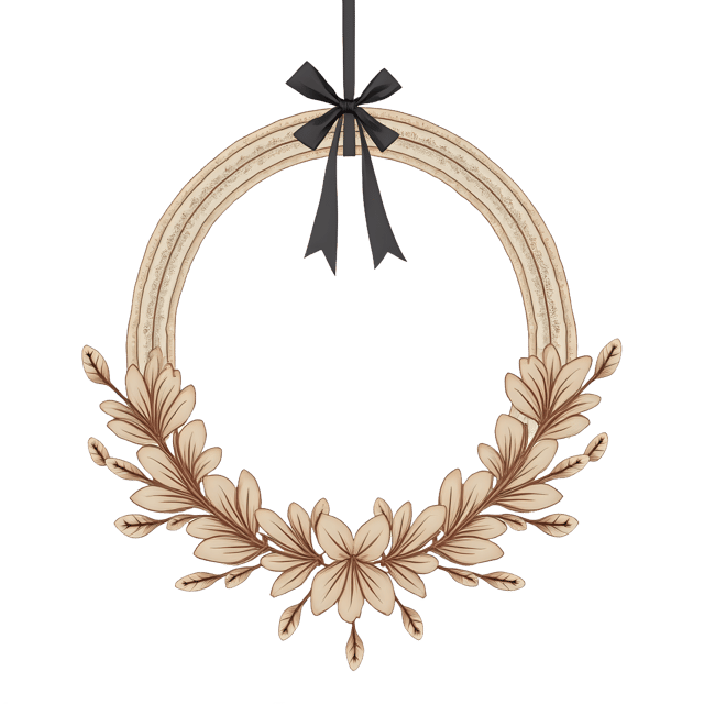 Free transparent PNG: Boho Lace Circle  Unique Handmade Clipart with Ribbon Hanger, free png download