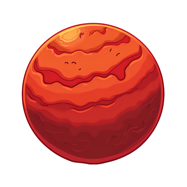 Free transparent PNG: Fiery Red Planet  Space Clipart, free downloadable png