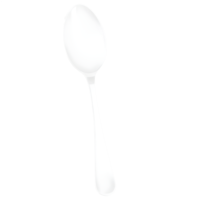 Free transparent PNG: Metal Spoon on White Plate Transparent PNG