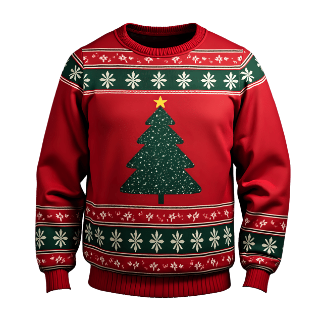 Free transparent PNG: Cozy Christmas Sweater PNG Clipart  Perfect for Holiday Projects  Designs