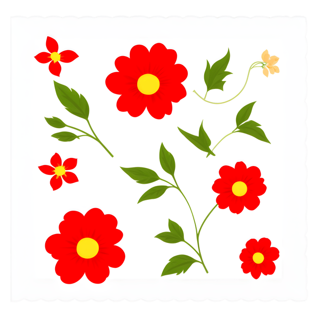 Free transparent PNG: Floral Napkins Transparent PNG for Kitchen and Table Accessories Design