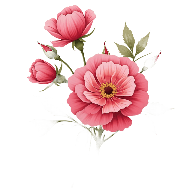 Free transparent PNG: Rosy Bloom Bunch with Vintage Fade  Free Downloadable PNG Clipart
