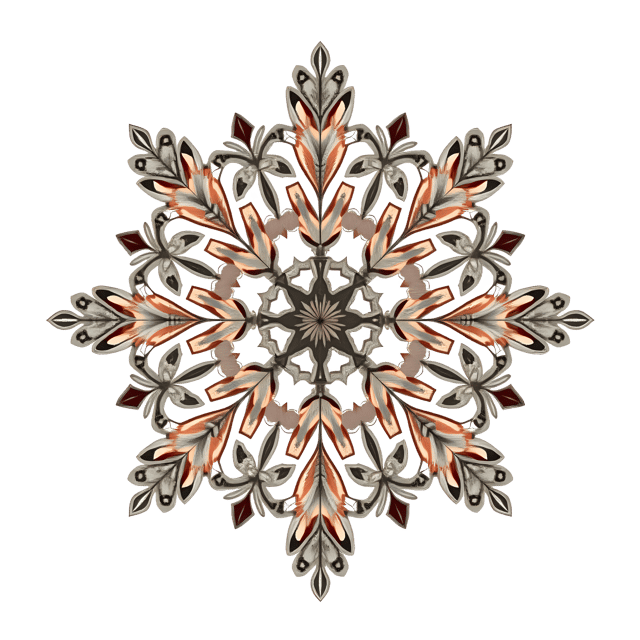 Free transparent PNG: Intricate Lace Snowflake PNG Clipart  Perfect for Holiday Crafts and Decor
