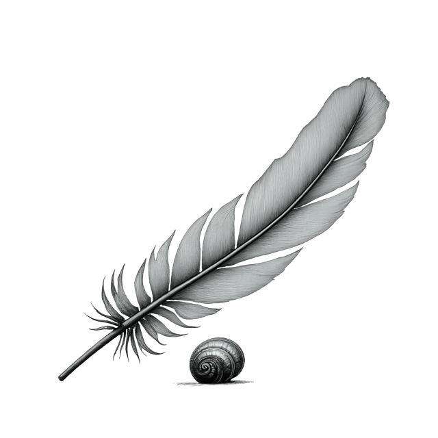 Free transparent PNG: Curved Flight Feather and Tiny Shell  Nature Clipart, free downloadable png