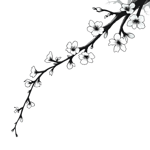 Free transparent PNG: Blossom Chain  Elegant Flowy String Ends Clipart, free png download