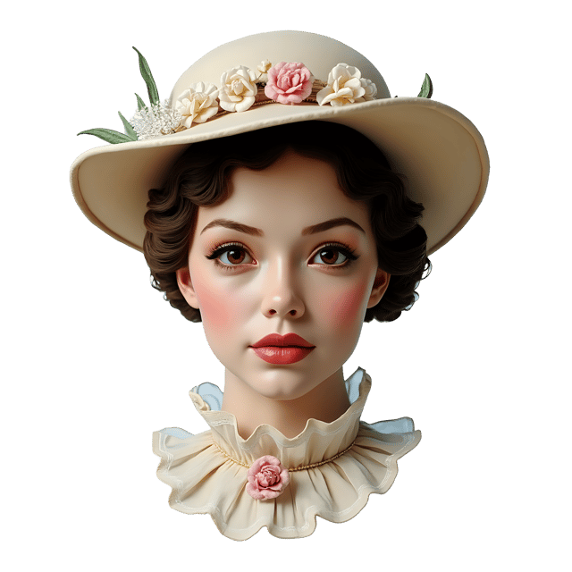 Free transparent PNG: Victorian Bonnet PNG Clipart  Perfect for Historical Crafts  Decor