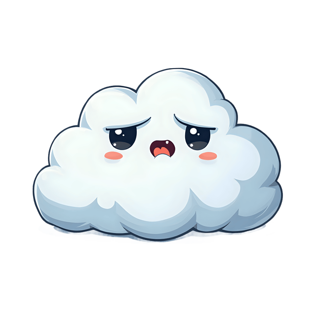 Free transparent PNG: Grumpy Cloud Puff  Weather Clipart, free downloadable png