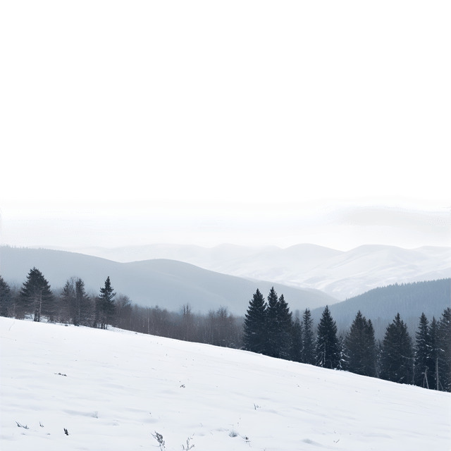 Free transparent PNG: Snowy Landscape Transparent PNG Background for Winter Scenes