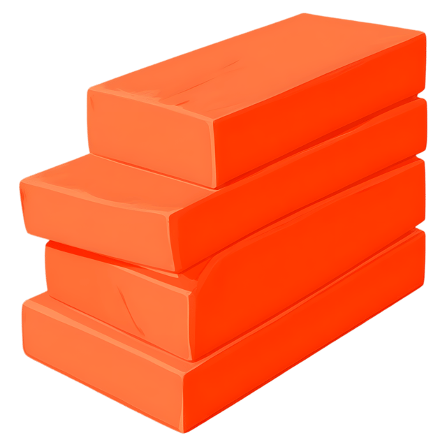 Free transparent PNG: Stack of Uneven Red Clay Bricks Transparent Background PNG