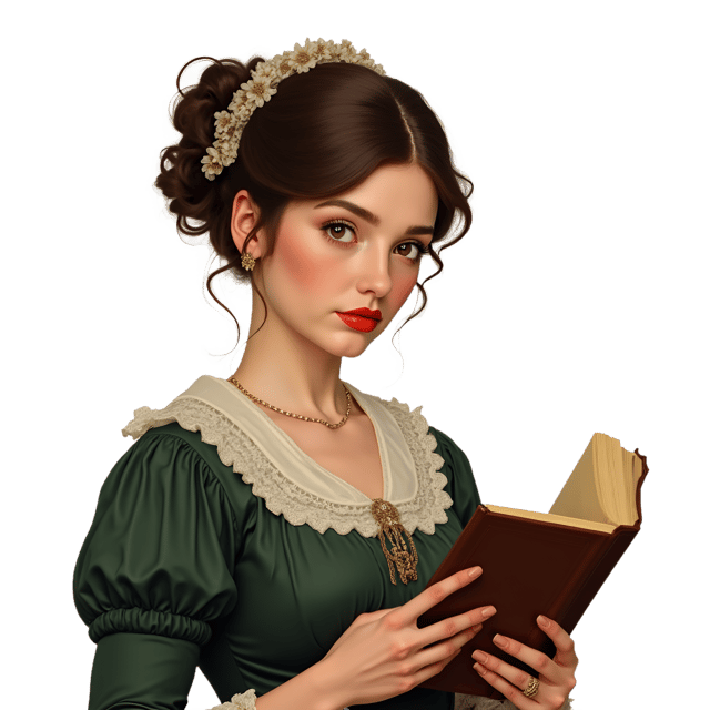 Free transparent PNG: Victorian Woman Portrait  Classic Book Clipart, free downloadable png