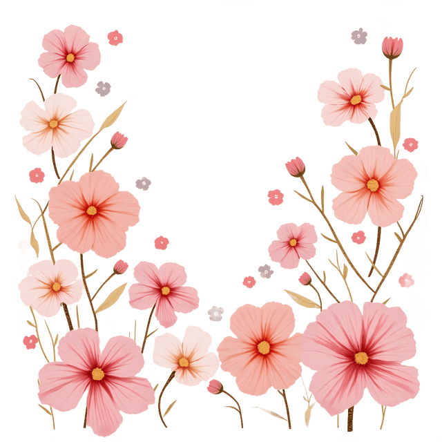 Free transparent PNG: Soft Floral Pattern with Faded Background  Free Clipart PNG Download