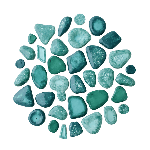 Free transparent PNG: Recycled Glass Tesserae for Artistic and Decorative Crafts