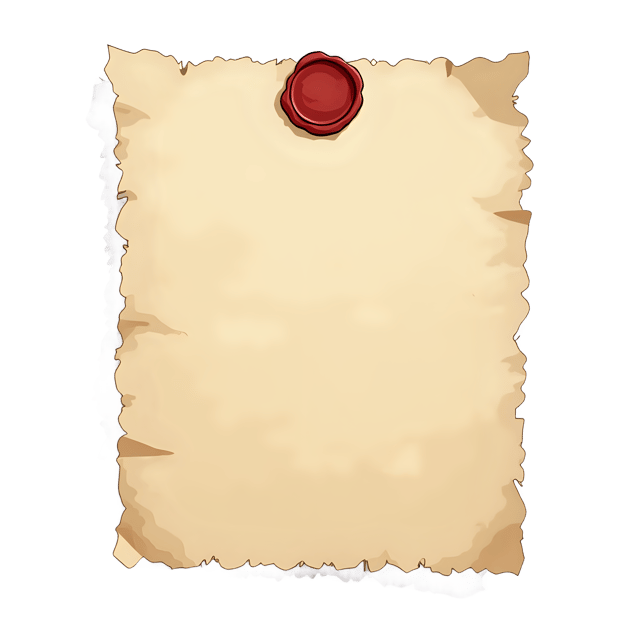 Free transparent PNG: Vintage Ephemera Letter  Classic Stationery Clipart with Wax Seal Remnant, Free Downloadable PNG