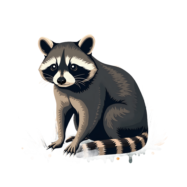 Free transparent PNG: Raccoon PNG Clipart  Ideal for Nature Projects, Education  Crafts