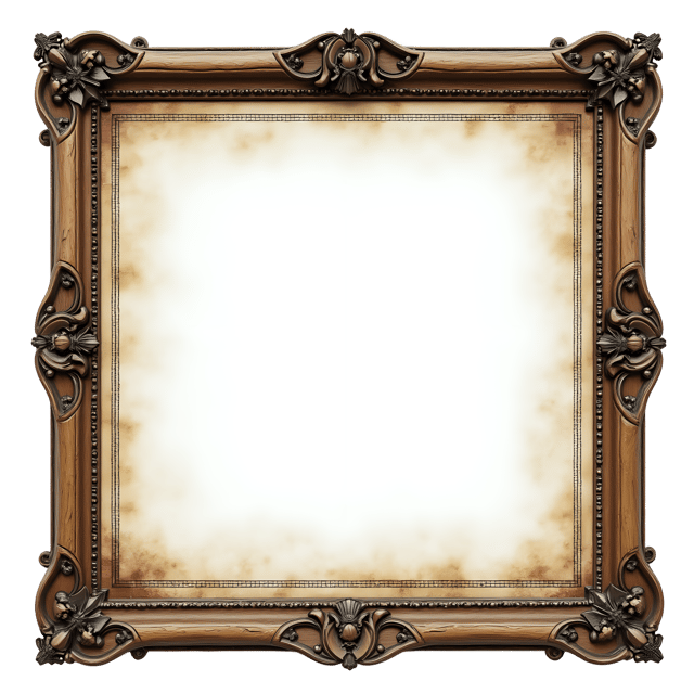 Free transparent PNG: Old Map Frame PNG Clipart  Ideal for Historical Design Projects  Decor