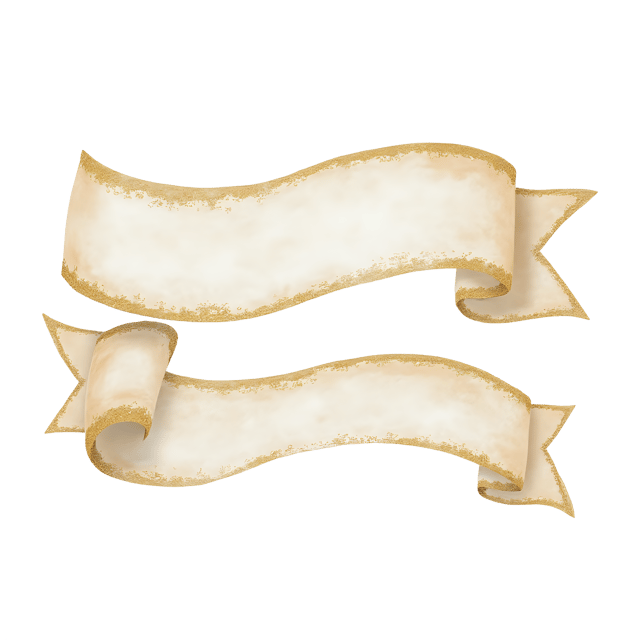 Free transparent PNG: Wavy Shimmer Ribbon with Gold Trim  Elegant Clipart, Free PNG Download