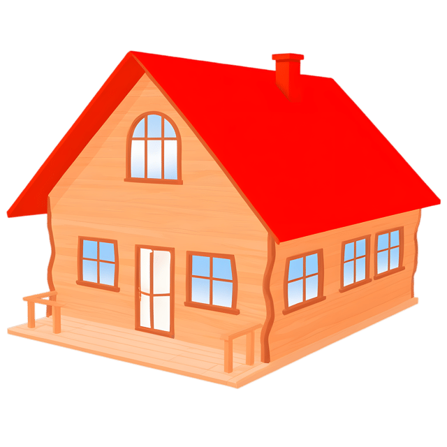 Free transparent PNG: Cozy Wooden House with Red Roof PNG Transparent Background for Nursery and Craft Projects