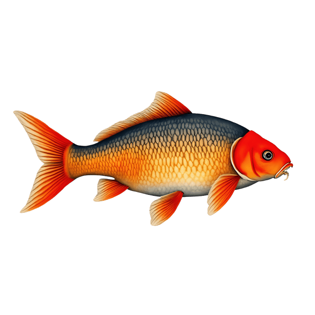 Free transparent PNG: Carp Fish PNG Clipart  Perfect for Aquatic Themes and Educational Use
