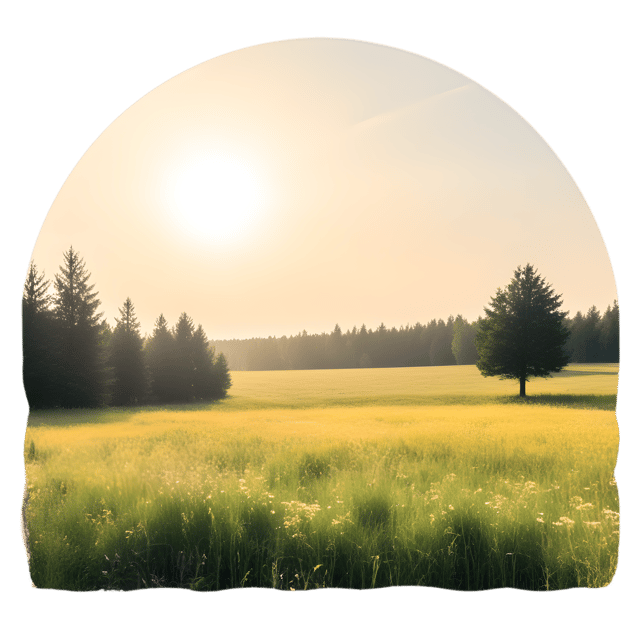 Free transparent PNG: Sunshine Rays Illuminating a Peaceful Meadow PNG