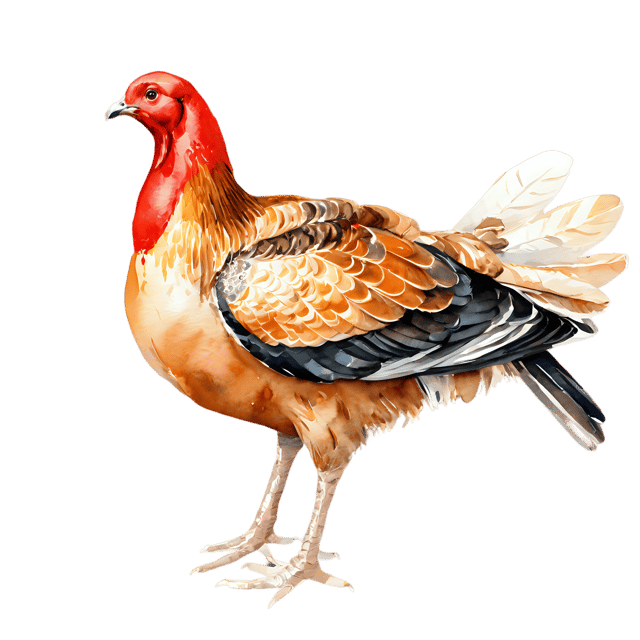 Free transparent PNG: Watercolor Thanksgiving Turkey PNG – Transparent Background Illustration for Crafts & Design