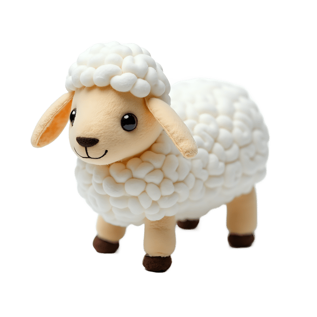 Free transparent PNG: Felt Sheep PNG with Transparent Background for Crafting and Design