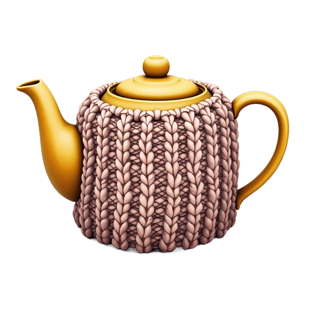 Free transparent PNG: Knitted Tea Cozy PNG Download  Ideal for Home Decor, Crafts  Gifting